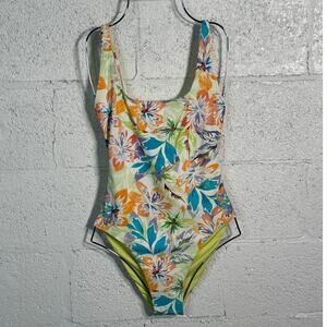 Roxy Juniors womens open back reversible one-piece multi Large